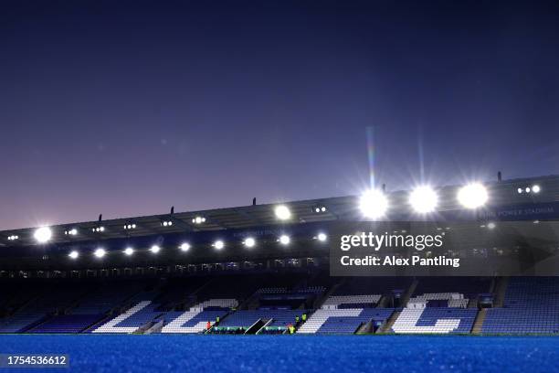 General view inside the stadium during the Sky Bet Championship match between Leicester City and Sunderland at The King Power Stadium on October 24,...