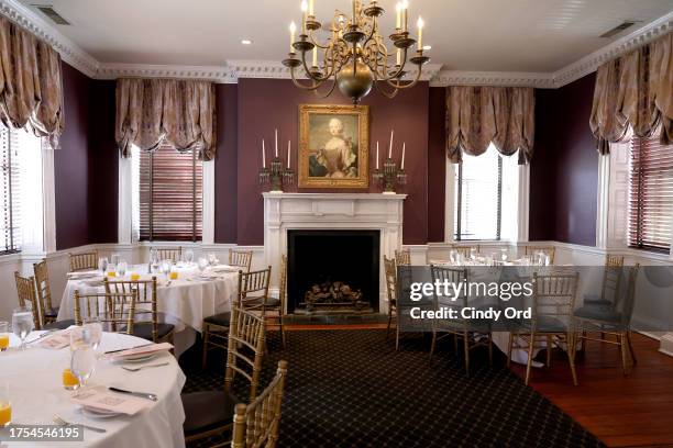 An interior view at the Pixel and Pencils Animation Directors Brunch during the 26th SCAD Savannah Film Festival at The Olde Pink House on October...