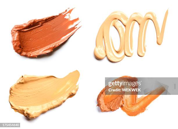 liquid foundation vaginal - texture maquillage photos et images de collection