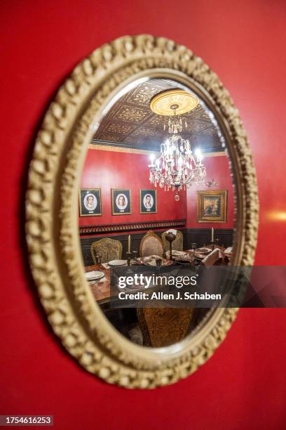Azusa, CA A view of one of many rooms reflected in a mirror at The Ministry of Peculiarities, one of the most intricate and detailed escape rooms in...