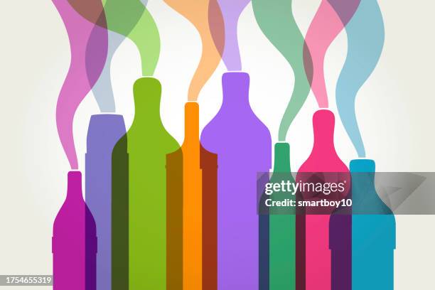 vapes or e-cigarettes - nicotine stock illustrations