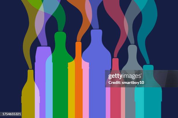 vapes or e-cigarettes - electronic cigarette stock illustrations