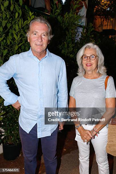 Presenter William Leymergie and his wife Marilyn Leymergie attend "Pianistic" Concert of singer Julien Clerc at at 29th Ramatuelle Festival : Day 4...