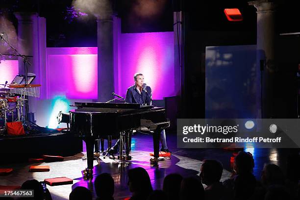 Julien Clerc performs in his "Pianistic" Concert at 29th Ramatuelle Festival : Day 4 on August 3, 2013 in Ramatuelle, France.