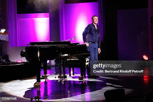 Julien Clerc performs in his "Pianistic" Concert at 29th Ramatuelle Festival : Day 4 on August 3, 2013 in Ramatuelle, France.