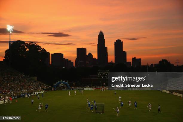 General view of the Hamilton Nationals against the Charlotte Hounds during their game at American Legion Memorial Stadium on August 3, 2013 in...