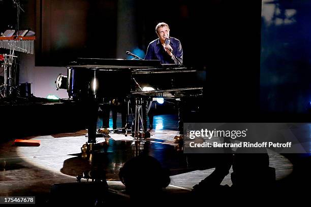 Julien Clerc performs in his "Pianistic" Concert at 29th Ramatuelle Festival : Day 4 on August 3, 2013 in Ramatuelle, France.