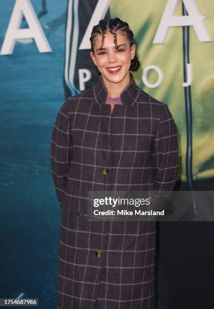 Safia Oakley-Green arrives at the Season 2 UK Premiere of "The Lazarus Project" at BFI Southbank on October 24, 2023 in London, England.