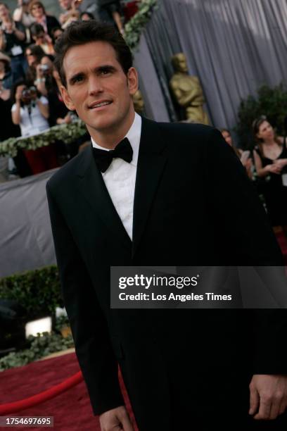 De Gea, Beatrice 108041.CA.0305.Oscars.BJD Matt Dillon arrives at the 78th Annual Academy Awards at the Kodak Theatre in Hollywood, Calif., Sunday,...