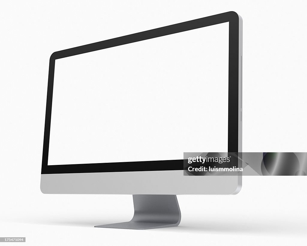 A freestanding computer widescreen