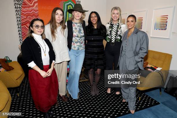 Lulu Wang, Gina Gammell, Ondi Timoner, Reshma Gopaldas, Kelly Fremon Craig and Eva Longoria attend the Behind The Lens: Decisive, Dynamic Directors...