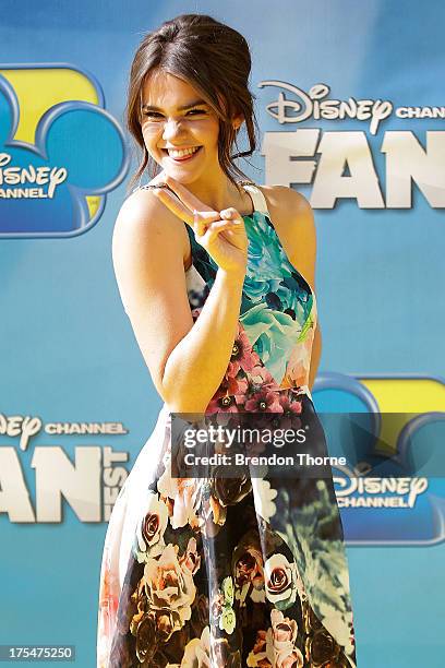 Maia Mitchell arrives at the Australian premiere of "Teen Beach Movie" at The Entertainment Quarter on August 4, 2013 in Sydney, Australia.