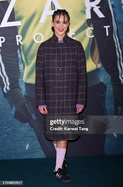 Safia Oakley-Green arrives at the Season 2 UK Premiere of "The Lazarus Project" at BFI Southbank on October 24, 2023 in London, England.