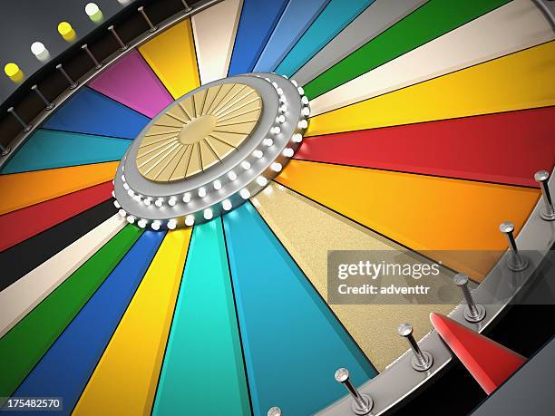 prize wheel - the wheel of fortune stock pictures, royalty-free photos & images