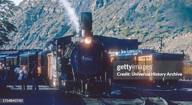 Durango & Silverton Narrow Gauge Railroad Depot Vintage Photograph.