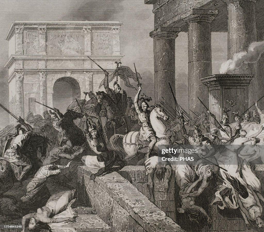 Sack of Rome by the Visigoths led by Alaric I in 410