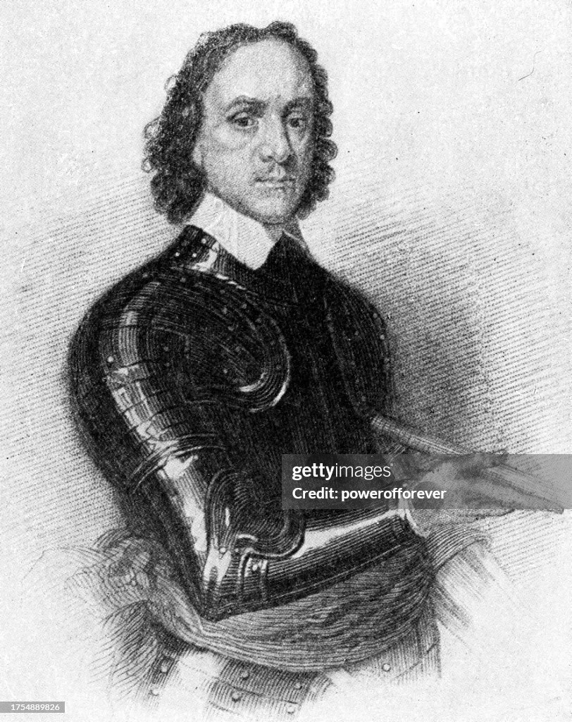 Portrait of Oliver Cromwell by Robert Walker - 17th Century