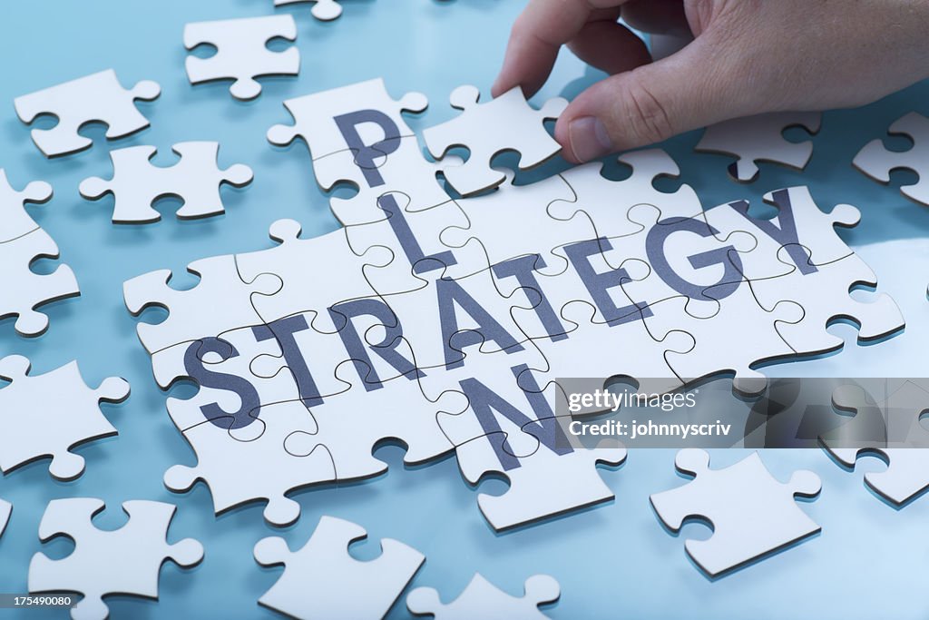 Composite image of a strategy puzzle