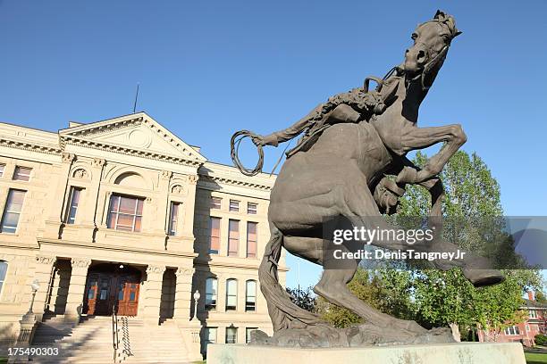 wyoming state capitol - wyoming stock pictures, royalty-free photos & images