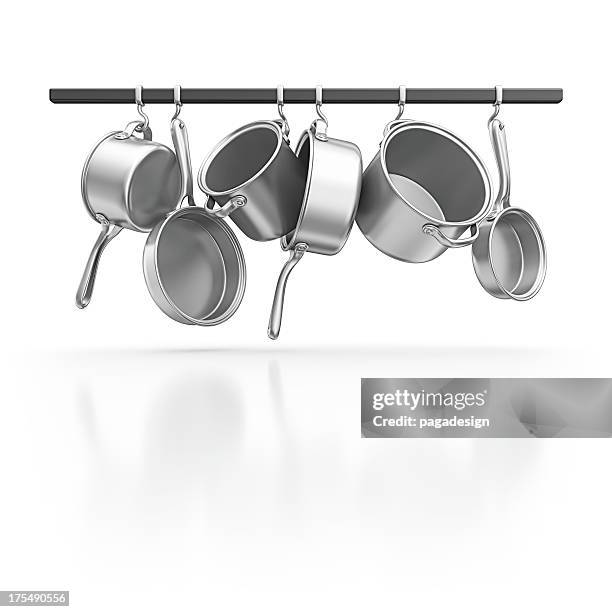 Hanging Pans High-Res Stock Photo