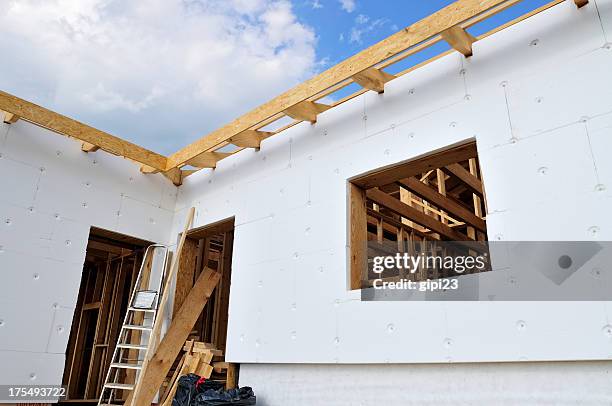 house insulation - insulator stock pictures, royalty-free photos & images