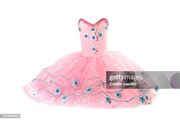 costume de tutu rose - robe rose photos et images de collection