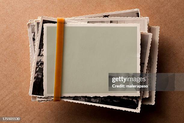 alte fotografien - books collection stock-fotos und bilder