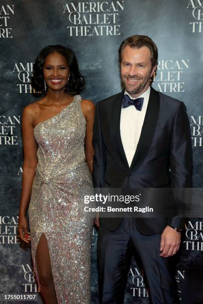 Ubah Hassan and Oliver Dachsel attend the American Ballet Theatre Fall Gala at David H. Koch Theater at Lincoln Center on October 24, 2023 in New...