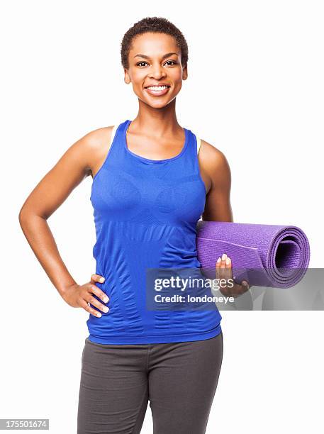 129 Woman Holding Yoga Mat On White Stock Photos, High-Res Pictures, and  Images - Getty Images