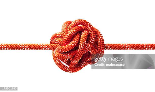 knotted rope - tangle stock pictures, royalty-free photos & images