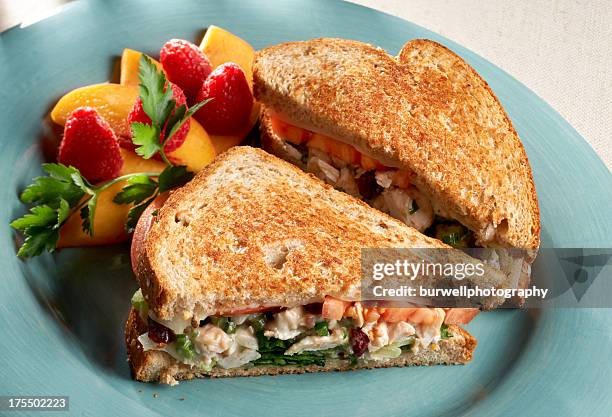 chicken salad sandwich - chicken salad stock pictures, royalty-free photos & images