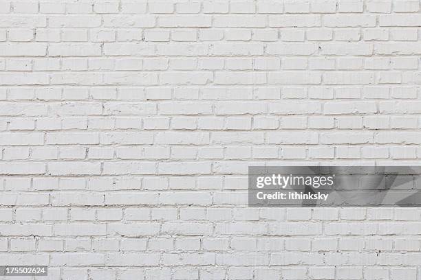 white brick wall - white rectangle bildbanksfoton och bilder