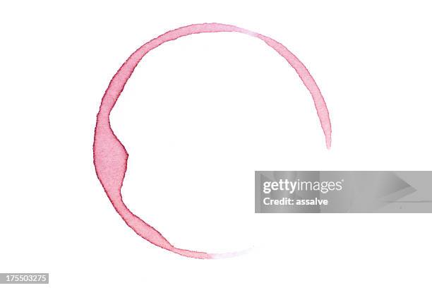 rotwein glas-färbung klecks - schmutzfleck stock-fotos und bilder