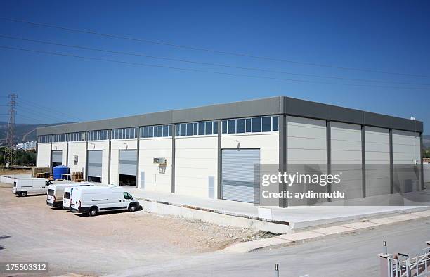 warehouse building - buildings side by side stock pictures, royalty-free photos & images