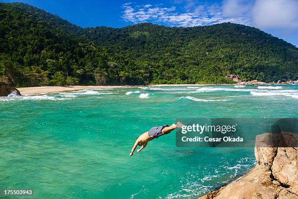 mergulho em paraíso - paraty coast of rio de janeiro imagens e fotografias de stock