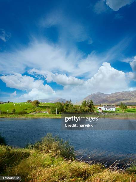 connemara landscape - connemara stockfoto's en -beelden