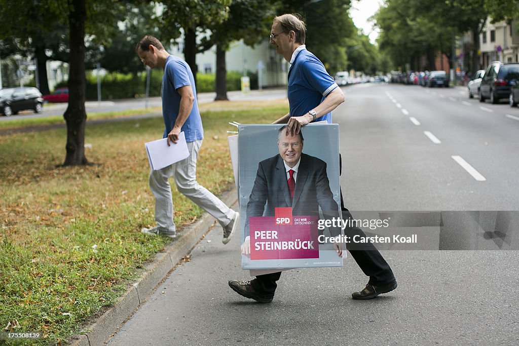 Political Parties Launch Election Campaigns In Berlin