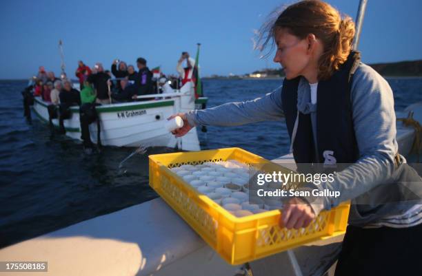 Isabel Schmalenbach, an environmental scientist with the Helgoland Biological Institute , part of the Alfred Wegener Institute for Polar and Marine...