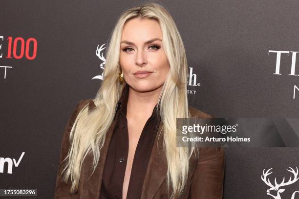 Lindsey Vonn attends 2023 Time100 Next at Second on October 24, 2023 in New York City.