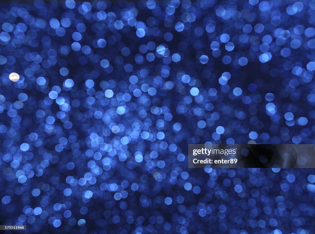 Blue defocused lights