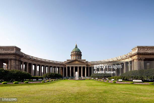 catedral de kazan - san petersburgo fotografías e imágenes de stock