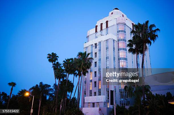 sunset tower hotel in west hollywood, ca - west hollywood california stock pictures, royalty-free photos & images