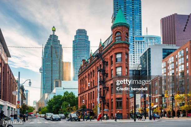 downtown toronto ontario canada old town - toronto streets stock pictures, royalty-free photos & images