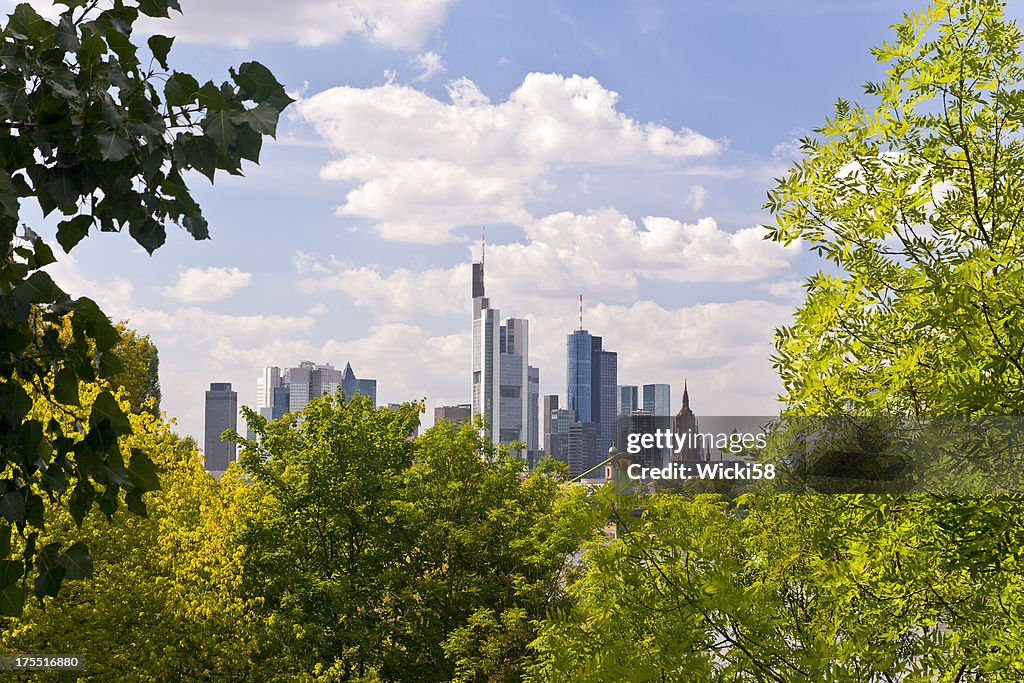 Framed Skyline Frankfurt am Main Germany
