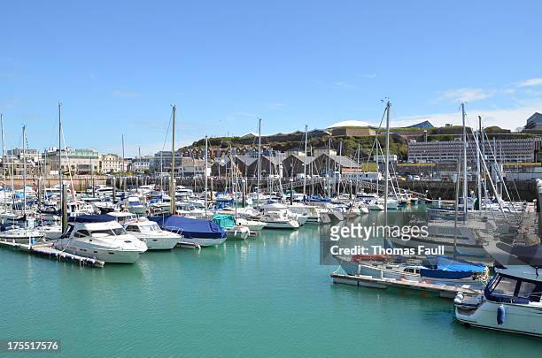 st helier marina - jersey channel islands stock pictures, royalty-free photos & images