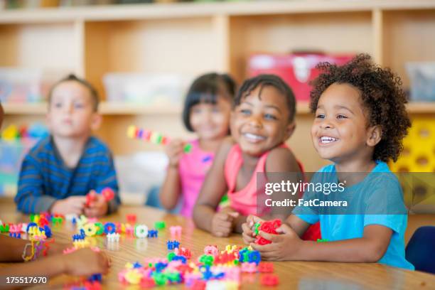 preschool - preschool classroom stockfoto's en -beelden