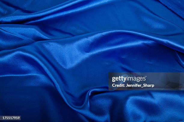 blue silk - satin stock pictures, royalty-free photos & images