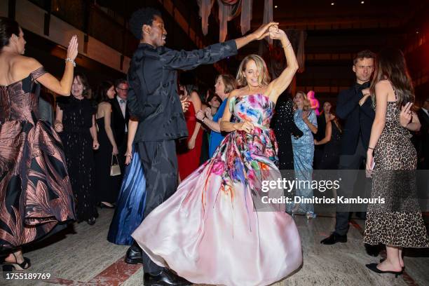 Calvin Royal III and Katie Couric dance during the American Ballet Theatre Fall Gala at David H. Koch Theater at Lincoln Center on October 24, 2023...