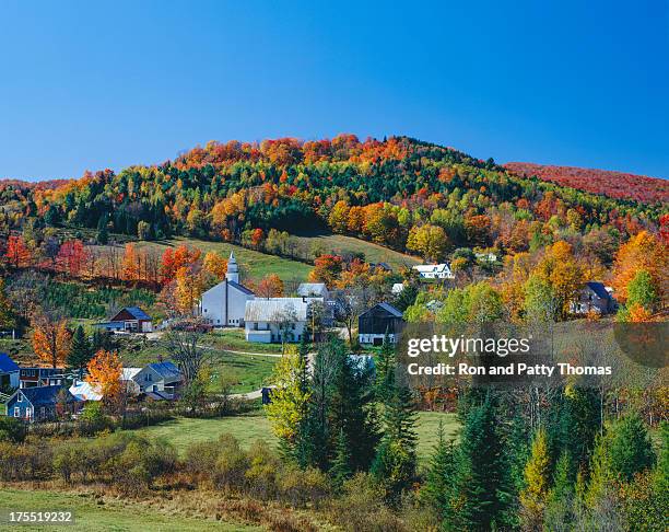 autumn in vermont - green mountain range stock pictures, royalty-free photos & images