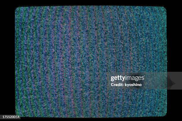 close-up of television static - moire stock pictures, royalty-free photos & images